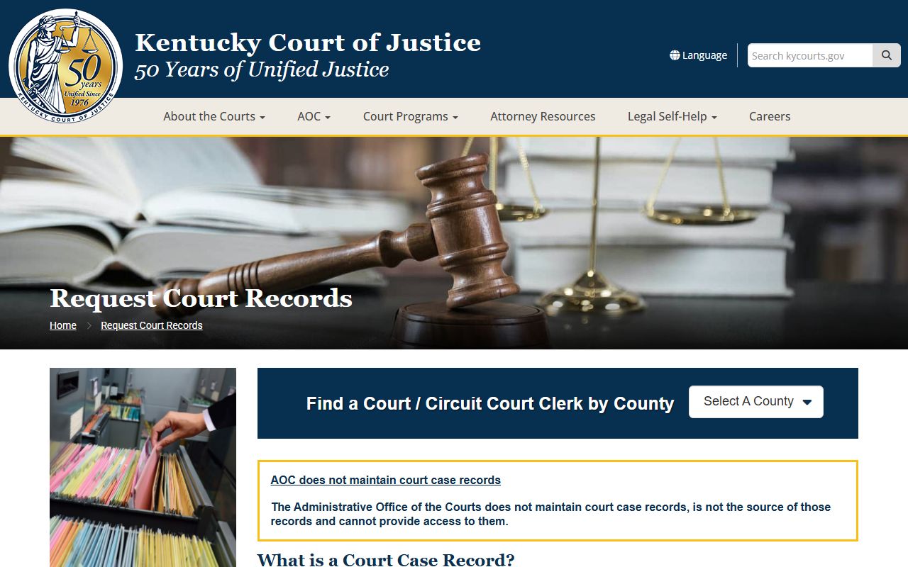 Lewis County court records Kentucky request court records page